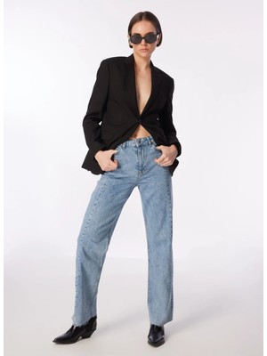 Fabrika Açık Indigo Kadın Bol Kesim Denim Pantolon F4SL-PNT0464
