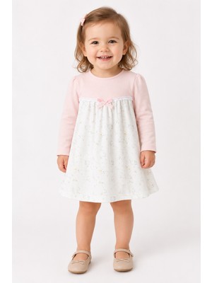 Baby Hola Kız Çocuk %100 Pamuk Penye Elbise 15324
