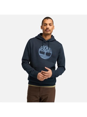 Timberland Kennebec Rıver Tree Logo Hoodie Erkek Lacivert Sweatshirt TB0A2BJH4331