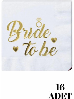 Baloncu Nene Bride To Be Yazılı Peçete Kadın Bekarlığa Veda Gelin Parti Kutlama Malzemeleri