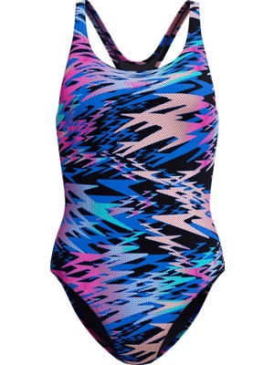 Speedo Hyperboom Print Medalist One Piece Kadın Mayo