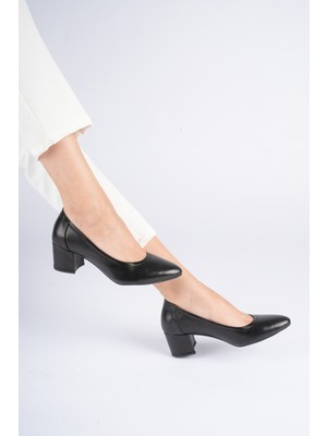 Analin Shoes Kadın Hakiki Deri Klasik Topuklu Ayakkabı