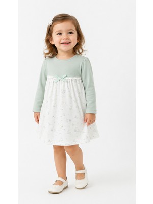 Baby Hola Kız Çocuk %100 Pamuk Penye Elbise 15324