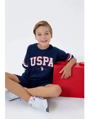 TeknoKapsül U.s. Polo Assn. Erkek Çocuk Lacivert Bermuda Takım