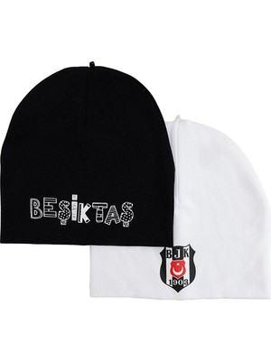 TeknoKapsül Beşiktaş Erkek Bebek 2li Örme Bere