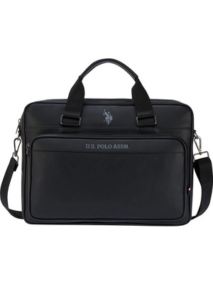 U.S. Polo Assn. Us Polo Assn 25042 Omuz Askılı Laptop Çantası Evrak Çantası Siyah