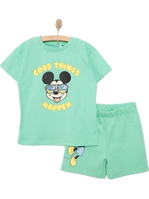 TeknoKapsül Disney Mickey Mouse Erkek Tshirt-Şort Erkek Bebek