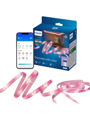 Philips Smart Lighting Rgb LED Şerit 10 M (Type-C) - Google Home, Alexa, Homekit ve Matter Uyumlu