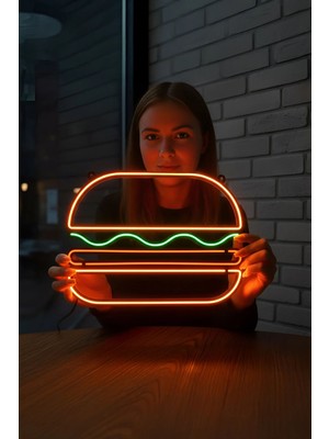 Morimora Hamburger Neon Dekor