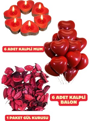 Baloncu Nene Kalpli Balon Mum Romantik Yemek Seti Sevgililer Doğum Günü Yıl Dönümü Evlilik Teklifi Süs Malzeme