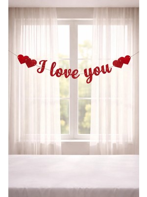 Baloncu Nene I Love You Yazılı Banner Sevgili Özel Gün Doğum Günü Evlilik Teklifi Yıl Dönümü Süs Malzemeleri
