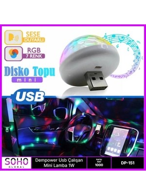 Aslanoğlu Store Mey Ithalat® USB Mini LED 4W Rpg Özelli̇kli̇