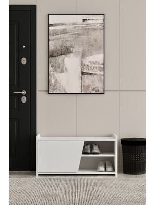 Furnitt Home Hera Beyaz 95 cm Ayakkabılık (100% Mdf)
