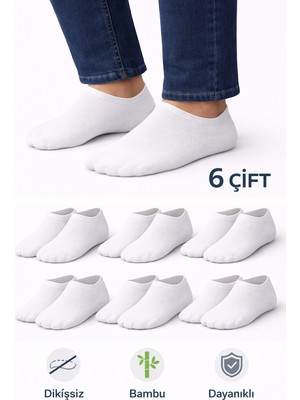 Ducks Socks Erkek Bambu 6'lı Dikişsiz Sneakers Çorap