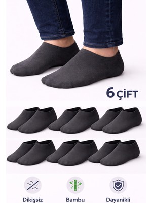 Ducks Socks Erkek Bambu 6'lı Dikişsiz Sneakers Çorap