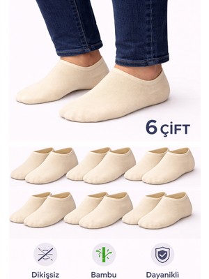 Ducks Socks Erkek Bambu 6'lı Dikişsiz Sneakers Çorap