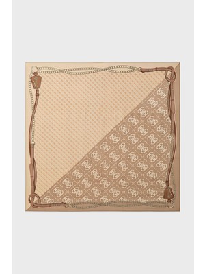 Guess Lindsey Desenli 120 x 120 cm Eşarp AW5536MOD03 Bayan Eşarp AW5536 MOD03 Ltl