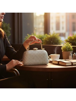 Guja C1289 Premium Ithal Taşlı Abiye Çanta