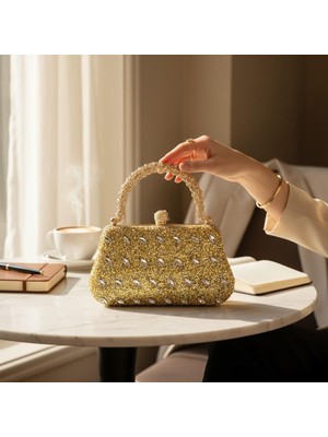 Guja C1291 Ithal Premium Taşlı Abiye Çanta