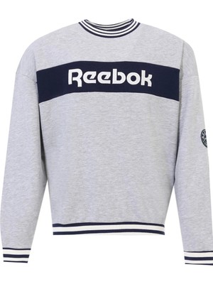 Reebok Lawn Club Crew Sweat Grı Melanj Erkek Sweatshirt