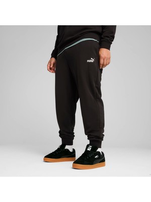 Puma Erkek Siyah Puma Ess No. 1 Logo Sweatpants Tr cl Siyah Erkek Eşofman Altı