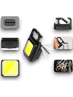 TeknoKapsül Taşınabilir Işık 3 Işık Modlu USB Şarj Özeeliğine Sahip