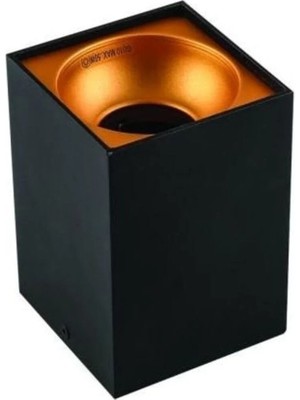Mikasso Bergama Sıva Üstü LED Armatür GU10 Duylu CT-5420 Siyah Kasa Metal Siyah