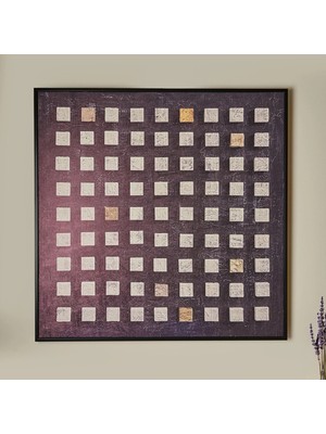 Matmel Deco Darkness Kanvas Tablo - Siyah - 100X100 cm