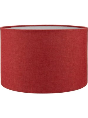 Mikasso Silindir Bordo Başlık Lambader Şapka Kumaş Çap 30 cm AB853 Kumaş Bordo