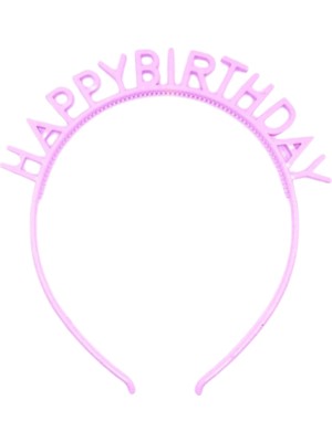 Le Mabelle Pembe  Happy Birthday Yazılı Kız Çocuk Taç