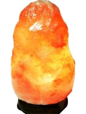 Mikasso Himalaya Tuz Lambası 2 - 3 kg Arası Gece Lambası Ahşap Beyaz