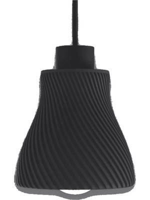 Mikasso Sarkıt Abajur Spiral Modern Lamba Şapkası Dekoratif 3D Baskı Plastik Belirtilmemiş Gri Salon / Oturm