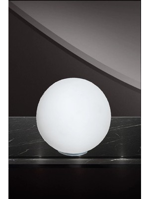 Mikasso Lambader 20 cm Cam Fanus (Beyaz Renk) Cam Çok Renkli