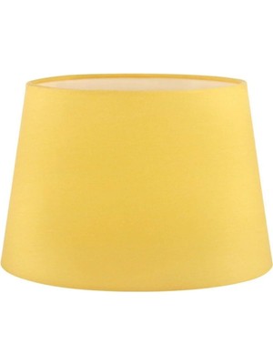 Mikasso Konik Lambader Şapkası Abajur Başlığı Çap 35CM Kumaş L318 Kumaş Sarı