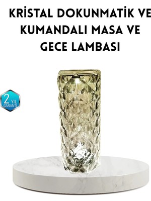 Mikasso Tak Gitsin Kristal Rgb LED Masa Lambası – Renkli Kumandalı Işık, Dekoratif ve Enerji Tasarruflu Altı