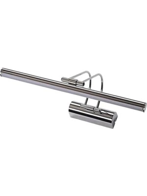 Mikasso 7 Watt 35 cm Banyo Ayna Üstü Tablo Aplik Krom Kasa Gün Işığı Krom Beyaz