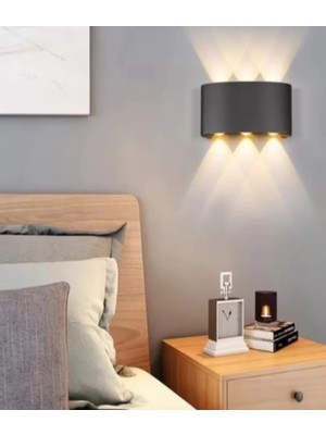 Mikasso Tablo Duvar Tv Ünitesi Salon Aydınlatma Çift Yön Sarı Işık Kaliteli Aplik 3200K Sarı Belirtilmemiş