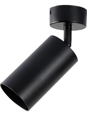Mikasso Tekli Spot Siyah GU10 7W Ampul Dahil Metal Siyah