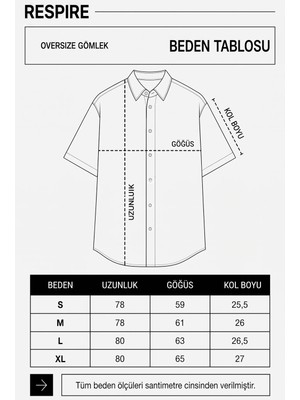 Respire Erkek Şerit Detaylı Kısa Kollu Denim Gömlek Siyah
