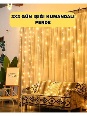 Mikasso Zaman Ayarlı 8 Modlu Günışığı Perde LED Işık USB Çalışma Çok Renkli Belirtilmemiş