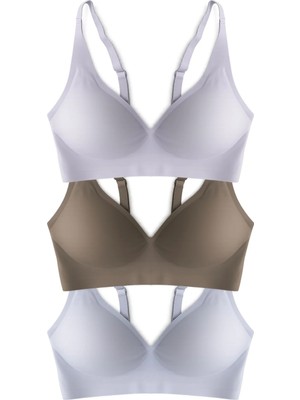 Cottonhill Seamless Bra - Avelis | Lazer Kesim Dikişsiz Balensiz Iz Bırakmayan Kadın Sütyen 3'lü Paket