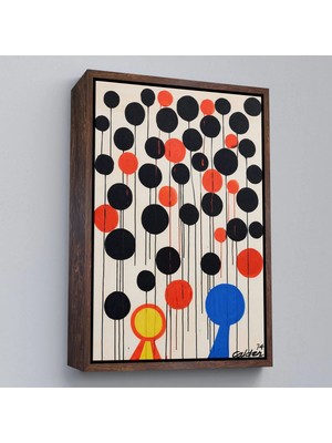 Trezon Ahşap Çerçeveli Alexander Calder - Envol TABLO-7291