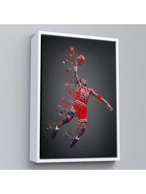 Trezon Ahşap Çerçeveli Michael Jordan TABLO-7730
