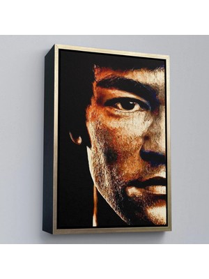 Trezon Ahşap Çerçeveli Bruce Lee TABLOSU-7812