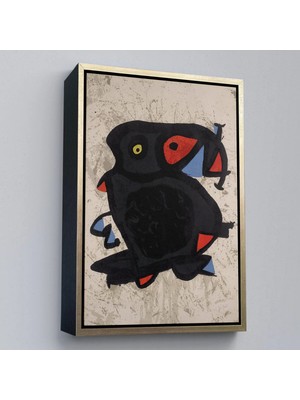 Trezon Ahşap Çerçeveli Joan Miro - Grand Palais TABLOSU-7312