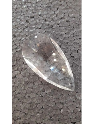 Mikasso Kristal Cam Avize Taşı Damla Küçük (Boyu 5 Cm,eni 2,5 Cm) Cam 1 E27 Turuncu