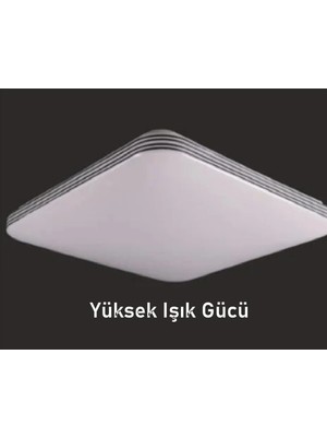 Mikasso Çizgili LED Tavan Lambası Plastik 1 Belirtilmemiş Beyaz Salon / Oturma Odası