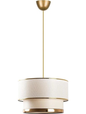 Mikasso Krem Hasır /gold Pasta Sarkıt Kumaş 1 E27 Beyaz
