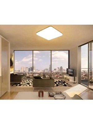 Mikasso Gün Işığı 3200K Sarı Işık Kare Modern LED Panel Armatür Avize Aplik Tavan Lambası Salon Mutfak Banyo