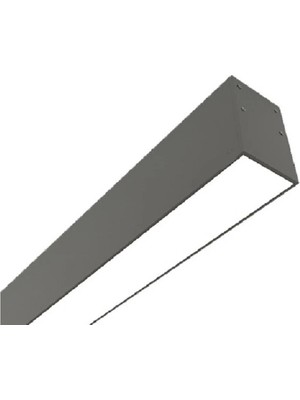 Mikasso Lineer Sıva Üstü -Sarkıt 5CMX100 cm Alüminyum 1 E27 Siyah